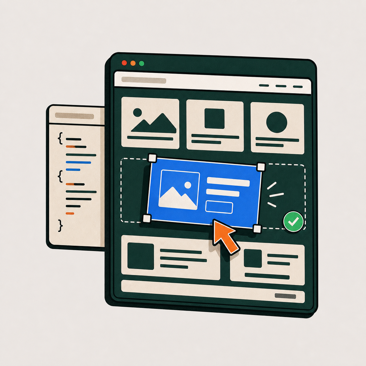 CheckoutWorks Shopify section development service showing a custom section added to a storefront