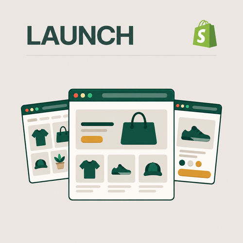 CheckoutWorks standard Shopify store setup service showing a complete storefront.